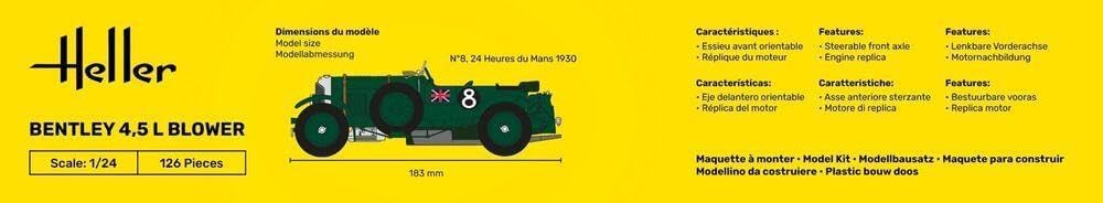 Heller - 1/24 Bentley 4,5 L Blowerhel80722