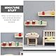 TOYANDONA 2 Stück Puppenhaus-Wandregal Miniatur-Holzregale Im Maßstab 1:12 Winzige Holzlagerregale Modelle Für Puppenhaus-Küchenmöbel-