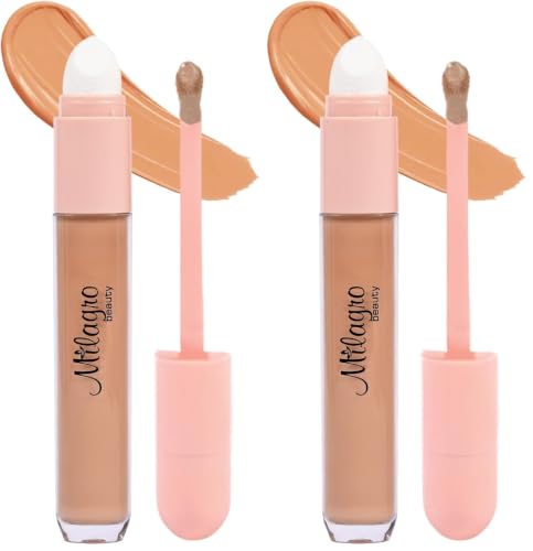 Image of Milagro Beauty Premium Wizard Concealer (6 ml) | Full Coverage, Matte & Poreless, Easily Blendable | Longlasting Creaseless Formula Covers Dark Spots | Highlighting & Contouring | All Skin Type (Sand)