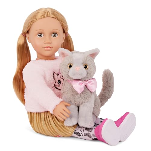 Muñeca Our Generation Sheela & Sammy 18 Pulgadas con Gato miniatura 4