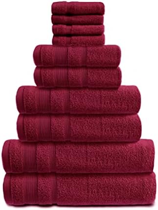 Allure Zero Twist Face Cloths Pack of 4 30 x 30cm, 100% Egyptian Cotton Flannels (Baby Blue)