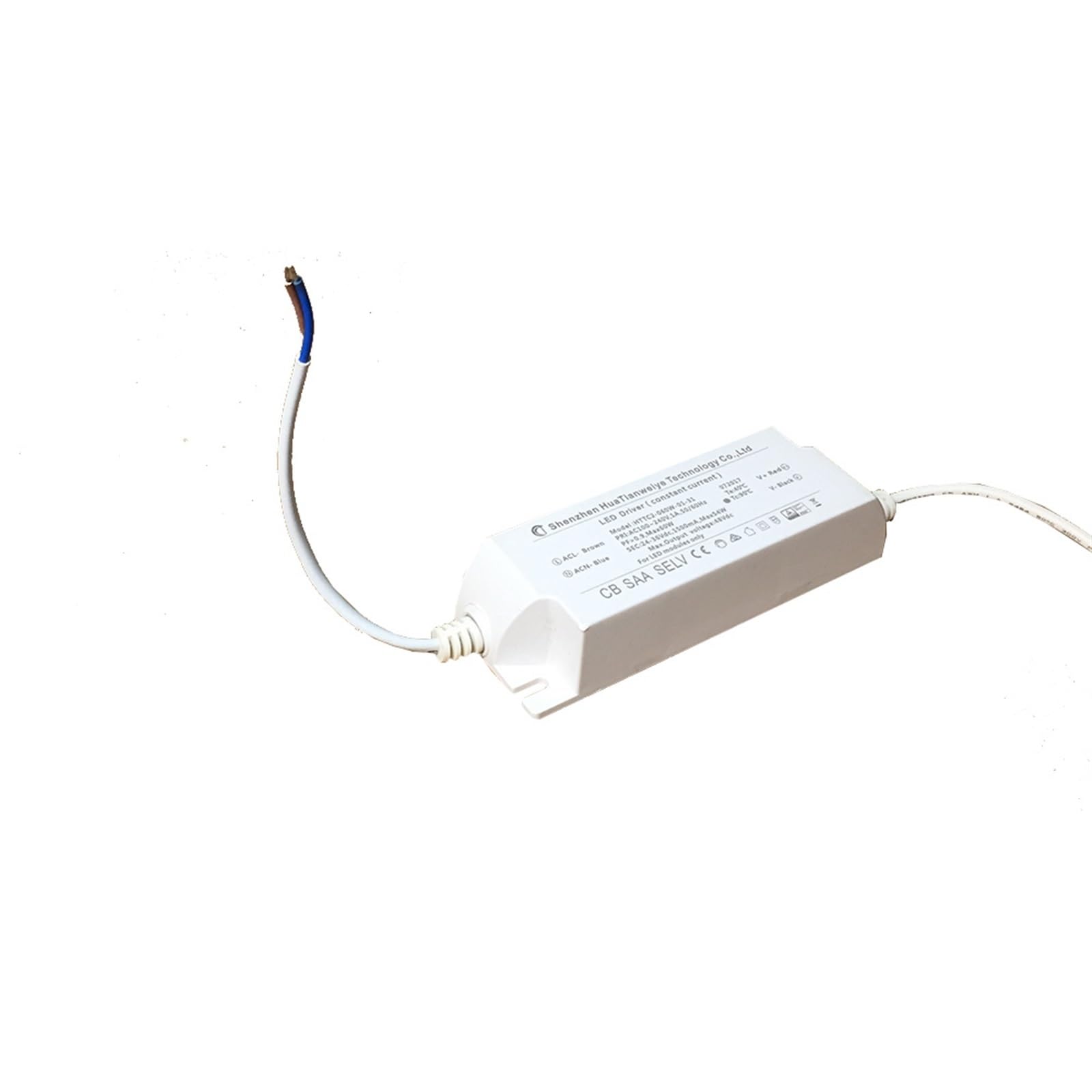 Driver LED ad alta potenza for interni Max54W 1500 mA 24-36 V CC sigillato for applicazioni a dispersione di calore in faretti da incasso a pannello LED AC 100-240 V