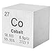 PFCKE Cobalt Cube Metal Density Cubes Pure Metal High Density Element Cube for Element Collections Lab Experiment Periodic Table Collection DIY Teacher Science Creative Giftï¼ˆCobaltï¼Œ1 Inchï¼‰
