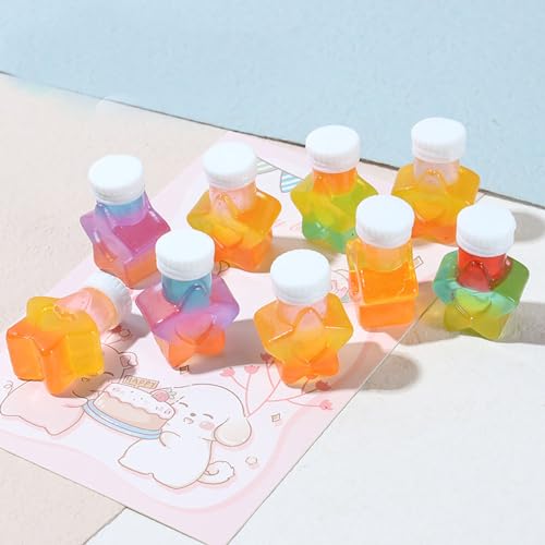 Image of Ulalaza 50 pcs Slime Charms Mixed Set Resin Flatback Making Supplies for DIY Craft Making and Ornament Scrapbooking Beads Assorted Candy Fruit Cake Ornament