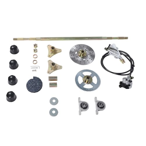 Kit de Eje Trasero Directo para Go Kart, Kit de Mejora de Rendimiento Robusto para Quads ATV, Reemplazo de 29 Pulgadas de Ruedas de Metal con Cubos