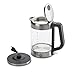 1790 Electric Water Kettle 1.8 Liter - (0.5 Gallon) Cordless, Stainless Steel Finish, Glass Exterior - The Perfect Glass Electric Tea Kettle & Water Boiler