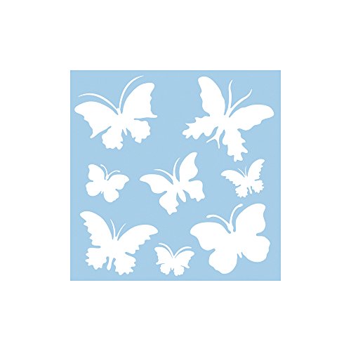 Rayher 3847500 Schablone, 30x30 cm, SB-Btl. 1 Stück, Schmetterlinge
