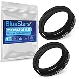Ultra Durable 211124 & 211125 Washer Belt Set by Blue Stars- Exact Fit for Whirlpool Maytag Jenn-Air Washer- Replaces 12112425 12112425VP 210024