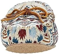 Minnetonka Womens Mosaic Cally Moccasin, Cream Mosaic, Size 9 | Image 5