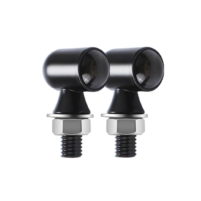 Clignotant pour moto rétro ambre 8mm avec finitions soignées LED