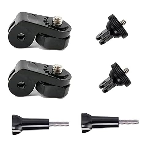 TEKCAM Action Camera Mount Universal Conversion Adapter Set (1/4 Inch 20) Tripod Screw Mount Accessories Compatible with Sony Cam YI 4K GoPro AKASO Action Cameras Cover