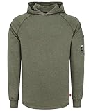 BOCOMAL FR Hooded T Shirts Heather Series 6oz Flame Resistant NFPA2112 CAT2 Fire Retardant Hoodies Work Shirt