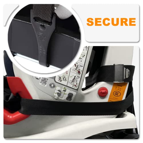 Image of Car Seat Carrier for Airport with Wheels and Compact Fold, Car Seat Trolly, Car Seat Trolley for Airport, Foldable Car Seat Travel Cart with Belt