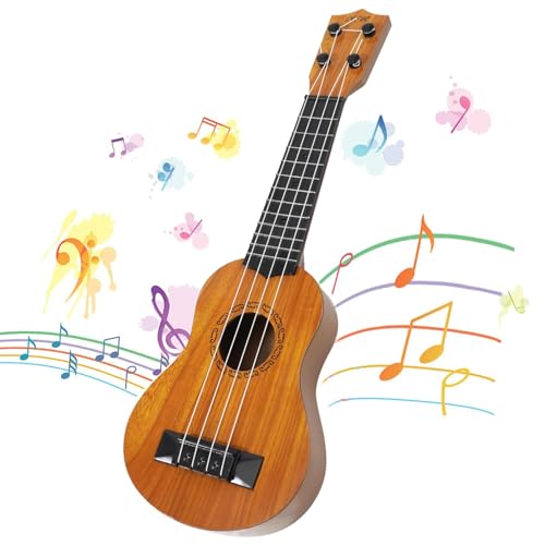 LANTRISA Guitarra para Niños, Ukelele de Juguete, Guitarra Clásica de 38cm, Juguete Musical de 4...