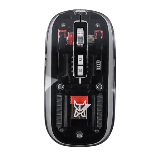 Arctic Fox Clearview Transparent Wireless And Bluetooth Rechargeable Mouse, USB Receiver,LED Battery Magic Silm For Rs. 549 @ 73 %