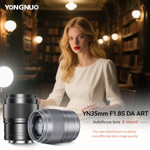 Image of YONGNUO Lenses 35mm F1.8 E Mount Lens, STM Auto Focus Prime Lens