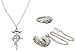 OliaDesign Fullmetal Alchemist Anime Pocket Watch, Necklace & Ring