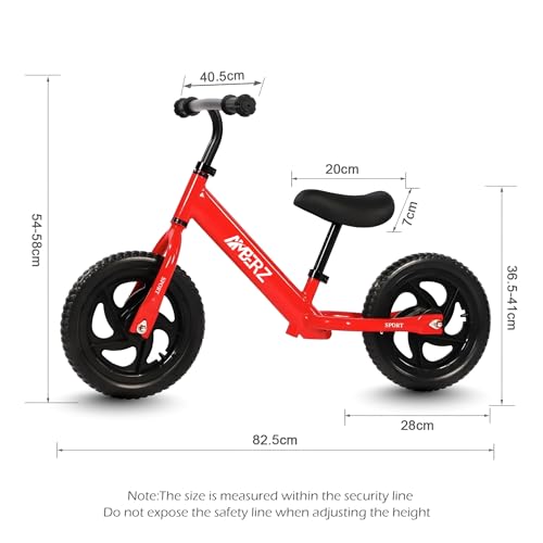 Image of Pedal-Free Learning Balance Bike for Kids | Adjustable Seat & Handle | Anti-Puncture EVA Wheels | Lightweight 12 inch Design Suitable for Girls and Boys 2-5 Years (Max Weight Capacity 30 Kg)