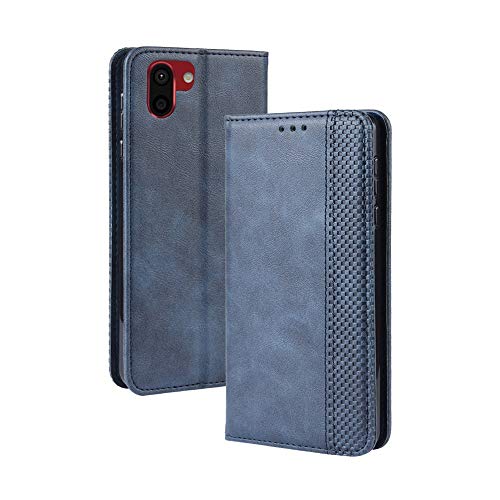 PU Leather, Clamshell PU Leather+Soft Inner Design Business Magnetic Closure Clamshell Flip Wallet Protective Case Cover for Sharp Aquos R2 SH-03K SHV42 Phone case,Protective Cover (Color : Blue)
