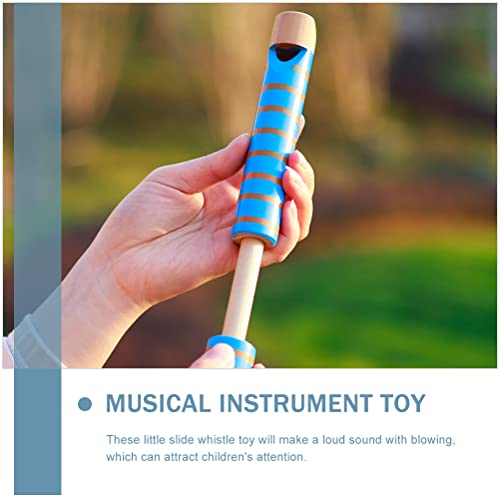 MILISTEN Pull-push houten fluitje kinderen wind instrument speelgoed kinderen muzikaal speelgoed - Image 6