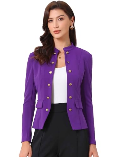Blazer ouvert sur le devant femme veste de costume manches longues chic