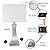 OYedis Table Lamp for Bedroom 3-Way Dimmable Touch Control Bedside Lamp with USB A+C Port & Outlet 21.6" Tall Nightstand Lamp for Living Room Bedroom Office and Hotel Bulb Included