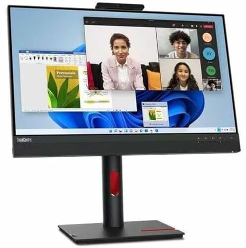 Image of Lenovo ThinkCentre TIO-24 Gen5 24 inch Class Webcam Full HD LED Monitor - 16:9 - Black