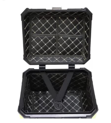 Image of Jdr Aluminium Motorcycle /Bike Top Box /Top case with Universal Monokey Plate 46 Ltrs- Black