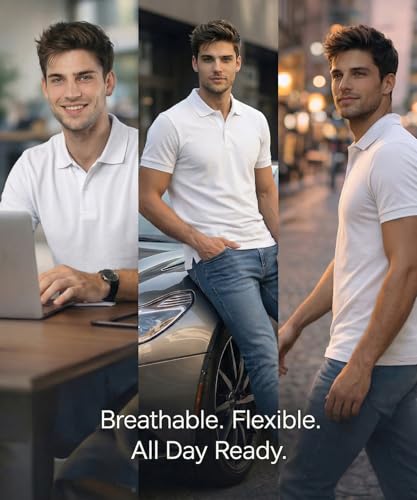 Image of Scott International Cotton Polo T Shirt | Collar Half Sleeves Plain T-Shirt | Tshirt for Men Stylish | Casual Tee for Office, Sports, Gym & Everyday Comfort | Men's Breathable All-Season Tshirt
