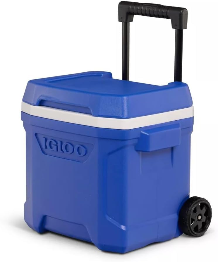 Image of Igloos Cooler Hard-Sided Ice Chest, Insulated Portable Cooler, Heavy-Duty, Leak-Resistant Lid, Lightweight Ergonomic Handle