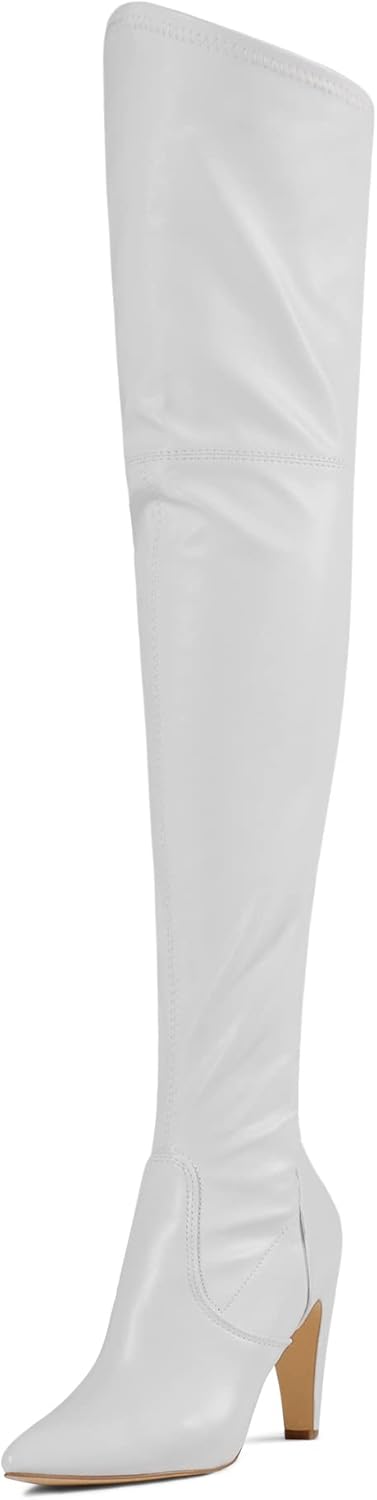 DREAM PAIRS Women's Thigh High Boots Over The Knee Heels Long Sexy Pointed...  - Bild 28 von 40