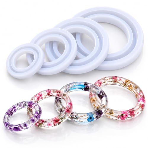 BGA WiRED FAX Art Epoxy Silicone Bangle Mould Set of 4 Sizes Pack of 4 - Image 2