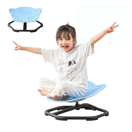 CMCOTNG Silla giratoria sensorial para niños con TDAH y niños autistas, silla de juguete sensorial para sentarse y girar, asiento giratorio antideslizante para entrenamiento de coordinación corporal
