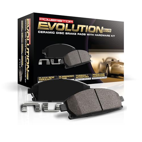 Image of PowerStop Front Brake Pads For Audi Q4 e-tron 2022-25, Q4 e-tron Sportback 2022-25, Volkswagen ID. Buzz 2025, ID.4 2021-25 - Ceramic Brake Pads With Installation Hardware, 17-2401