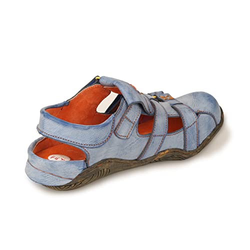 TMA EYES Women's Leather Outdoor Hiking Sandals - Waterproof Athletic Sports Shoes With Closed Toe3