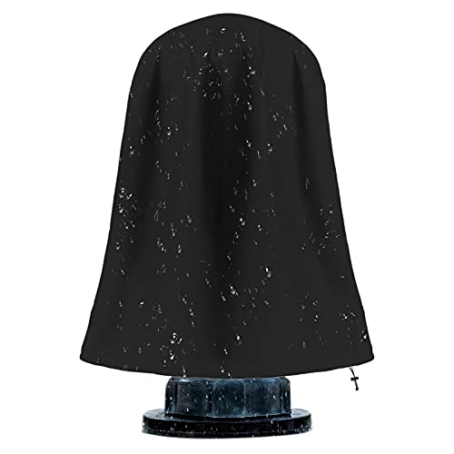 Svepndic 36"X42" 600D Outdoor Water Fountain Covers For Winter Protection Waterproof Garden Chimnea Statue Cover Charcoal Grill Cover #TOP20