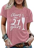 21st Birthday Shirt Twenty First Bday Party Finally Legal 21 Years Birthday Girl Shirt Funny Short S