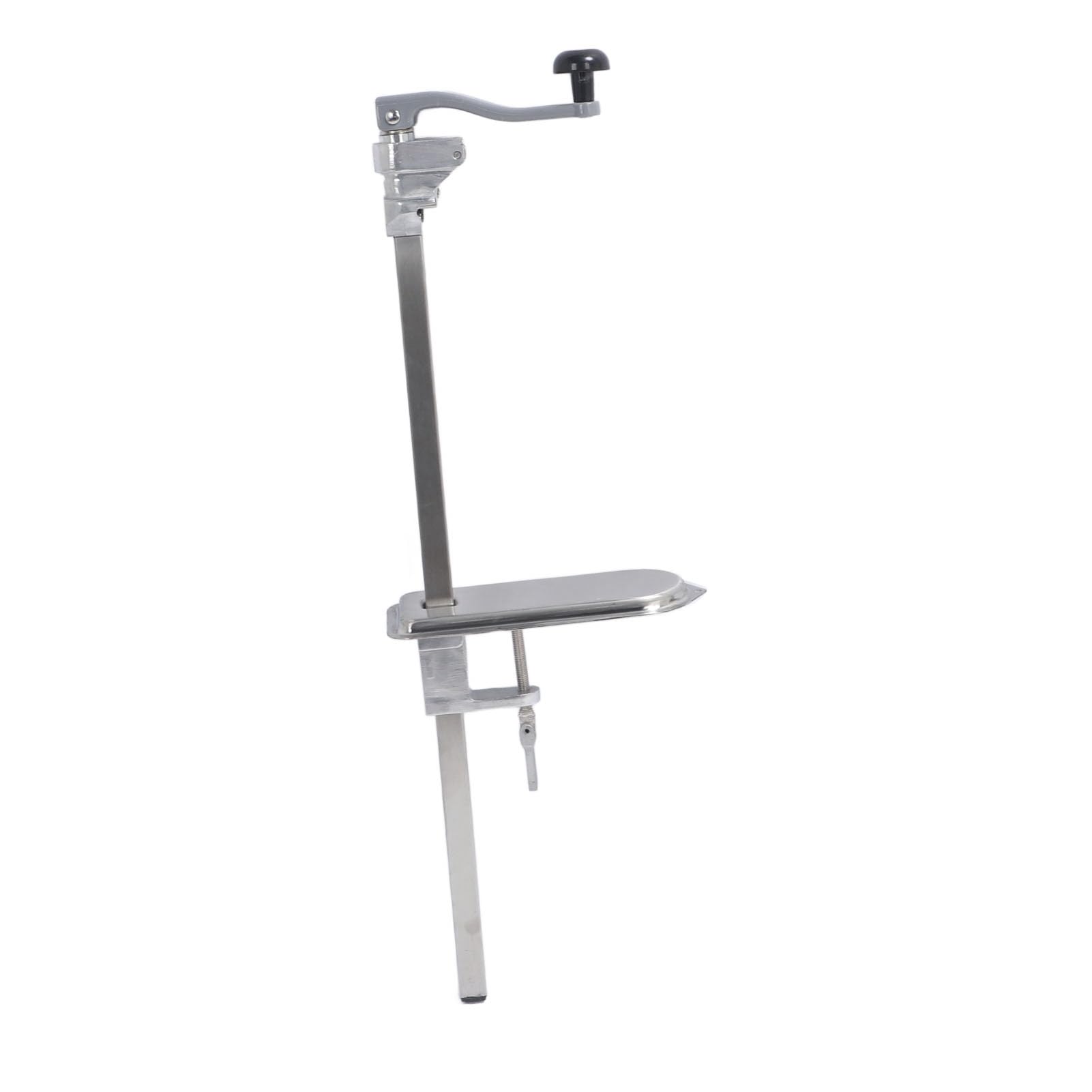 Abrelatas Comercial Abrelatas Manual de Mesa Industrial de Restaurante Resistente Base Acero Inoxidable Hierro Fundido 23,2 Pulgadas para Latas
