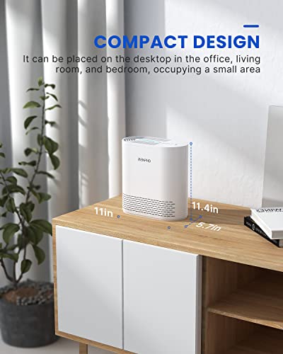 Renpho Air Purifier For Home Rp-Ap068W & 2 Pack Hepa Replacement Filter For Pet Allergies Odor, 3-Stage Filtration System, Desktop, Table Top, Small Room, Rp-Ap068-F2, 2 Pack #TOP3