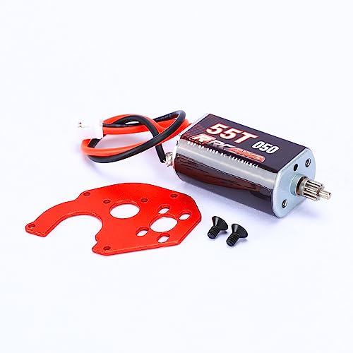 RCAWD 050 55T Motor with Motor Fixing Plate for Axial 1/24 SCX24 SCX2598R Series Upgrades Part