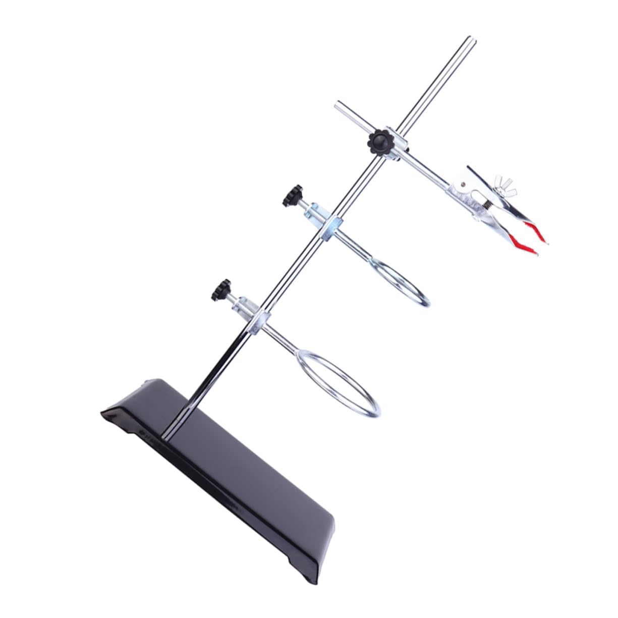 Cabilock Marco de Hierro Soporte de Abrazadera para Equipo de Laboratorio Soporte de Anillo para Experimentos de Laboratorio Material Metálico