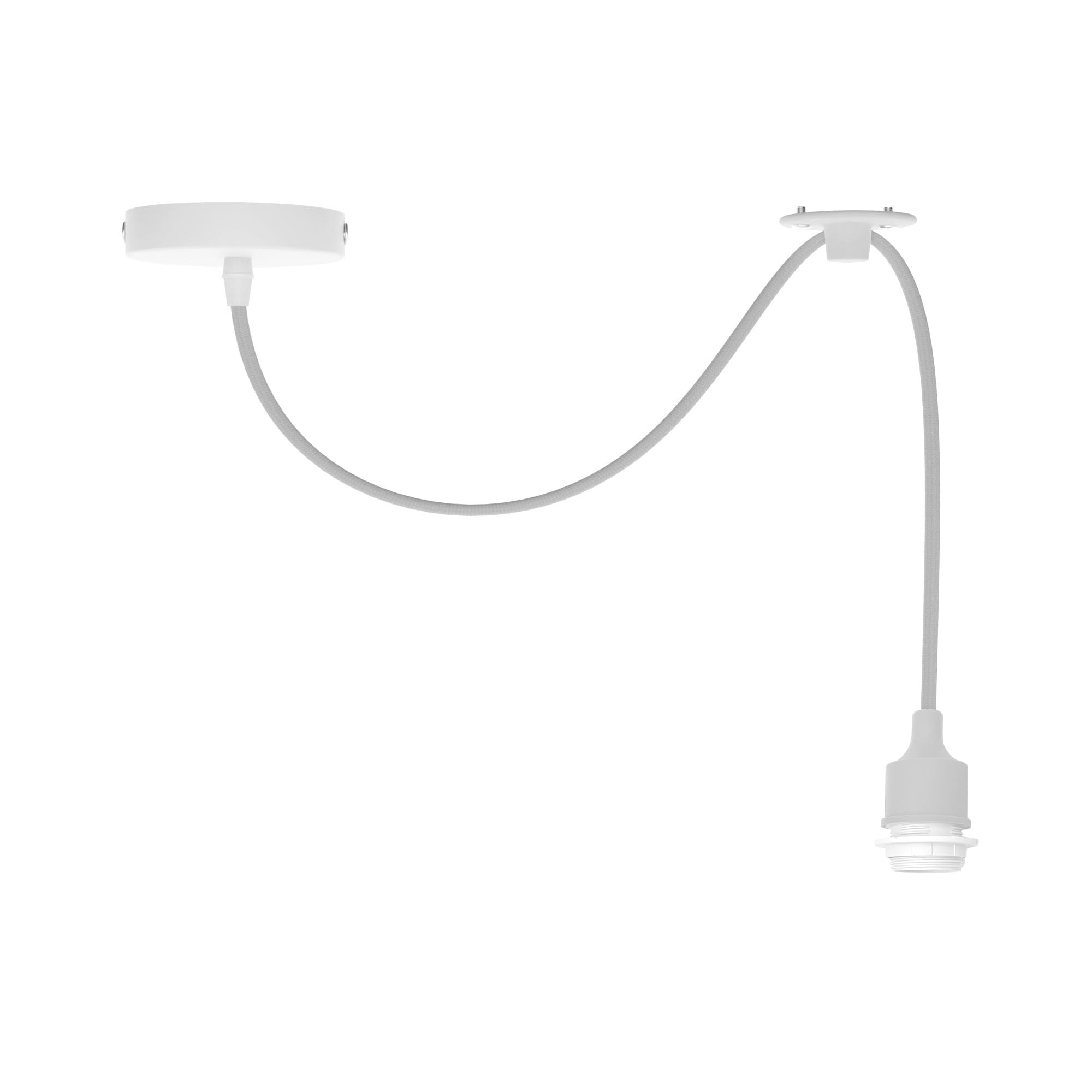 LEDSone Vintage E27 Pendant Light with 2m Fabric Cable – Industrial Ceiling Hanging Lamp Adjustable Kitchen Island Light Fitting for Bedroom Living Room — image 1