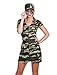 Costume sexy Soldatin da donna, taglia 40/42, mimetico, camouflage, carnevale, Pierro's