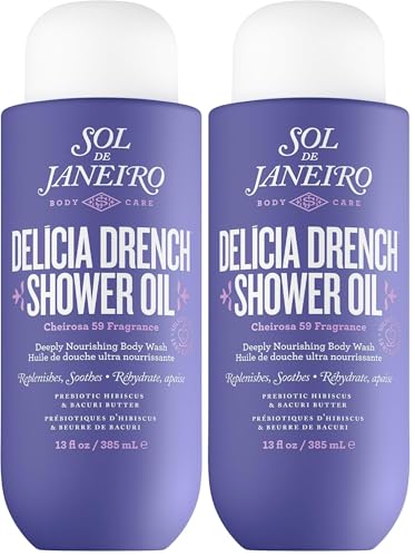 Image of Sol de Janeiro Delicia Drench Shower Oil 385 ml (Pack of 2)