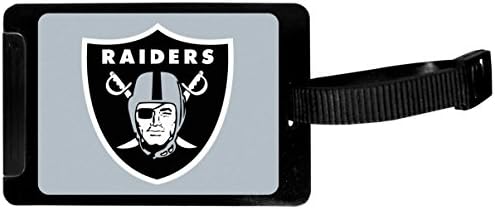Siskiyou Sports NFL Oakland Raiders Luggage Tag , Black, 3.25"