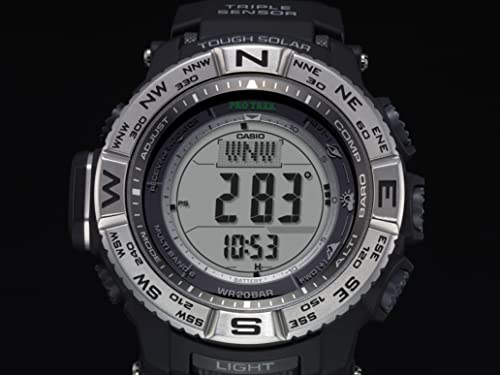 Casio PRW3500 Series | Pro Trek | Black | 100M WR | Compass | Alt/Baro-Thermo | Tough Solar Power | Atomic Timekeeping | 1-100 SEC Stopwatch | Countdown Timer | World Time by Casio - Image 4