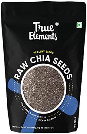 True Elements Chia Seeds 250g - Raw Chia Seed, Diet Food, Healthy Snack