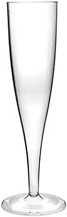 Disposable One Piece Crystal Clear Plastic Champagne Flutes Glasses 180ml 1 Sample Glass We Can Source It Ltd Ce Marked Uk Made Cooking Dining Home Kitchen Umoonproductions Com