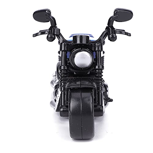 Ongwan YD161 バイク おもちゃ 摩擦駆動 オートバイモデル 合金 エンジニアリングプラスチック プルバックバイク模型 誕生日 贈り物 プレゼント (ブルー