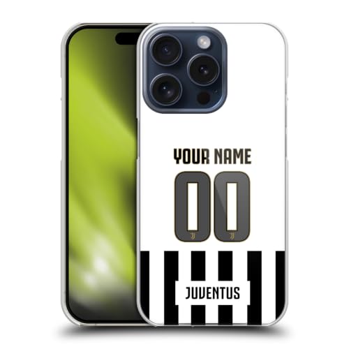 Coque Juventus iPhone 15 Pro personnalisable avec maillot rigide haute précision
